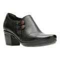 Women's Clarks Emslie Warren Bootie Black Full Grain Leather