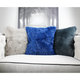 Faux Fur Throw Pillow, Metal Gray Double-Side Luxury Fluffy Super-Soft Plush Fur Decorative Couch Cushion Pillow 20 x 20 Inch - Thumbnail 1