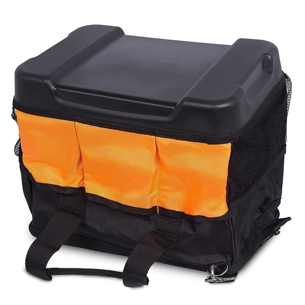 Best Soft Sided Tool Bag 14 Inch 16 Pockets Wide Mouth