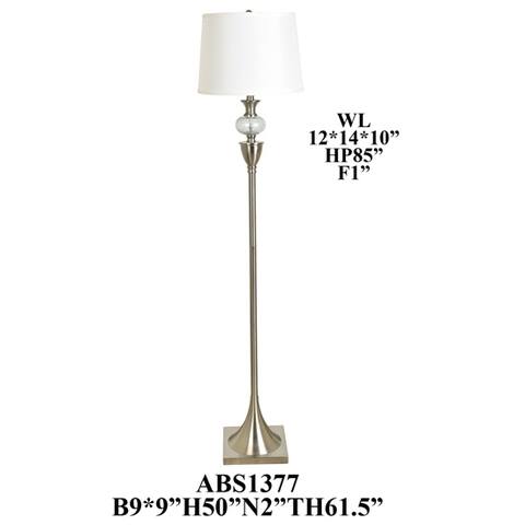 Mercury Glass Ornament 61.5-inch Floor Lamp