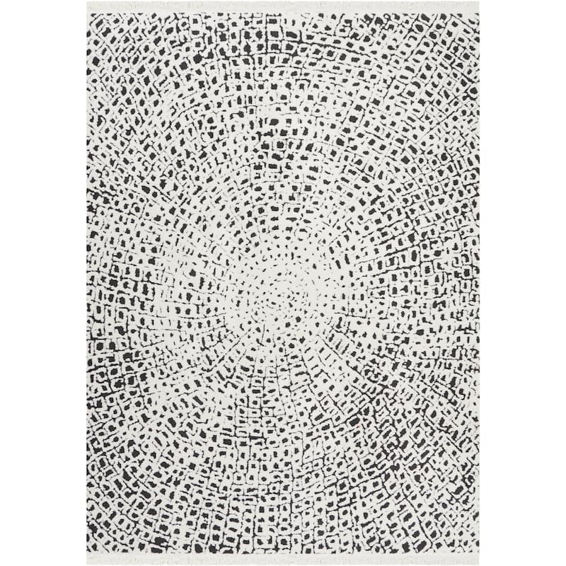 Nourison Kamala Moroccan Spiral Fringe Area Rug