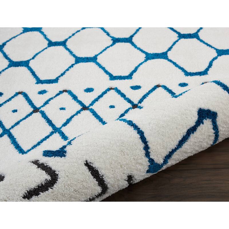 Nourison Kamala Moroccan Geometric Fringe Area Rug