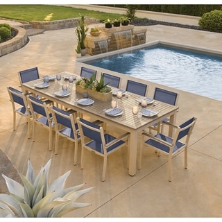 Shop 11-piece Outdoor Dining Set With Cushions Wicker ... Shop 11-piece Outdoor Dining Set With Cushions Wicker ... on Safavieh Outdoor Living Horus Dining Set id=20732
