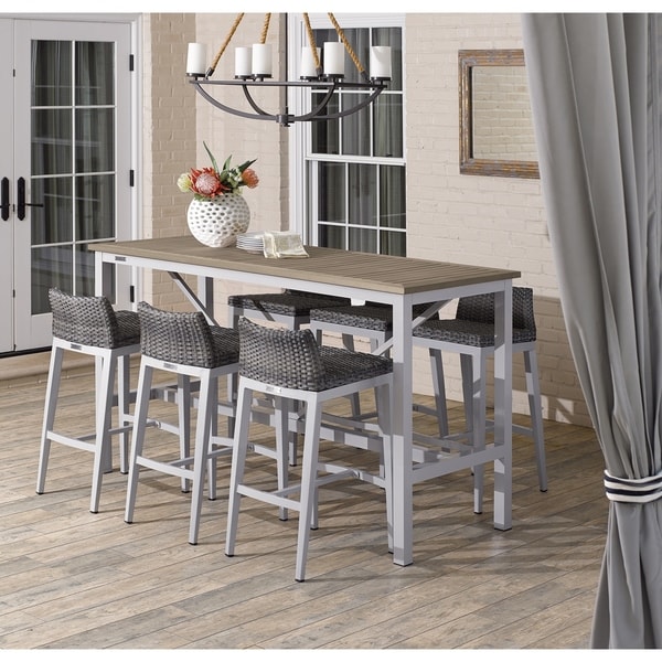 Resin bar height table and chairs deals