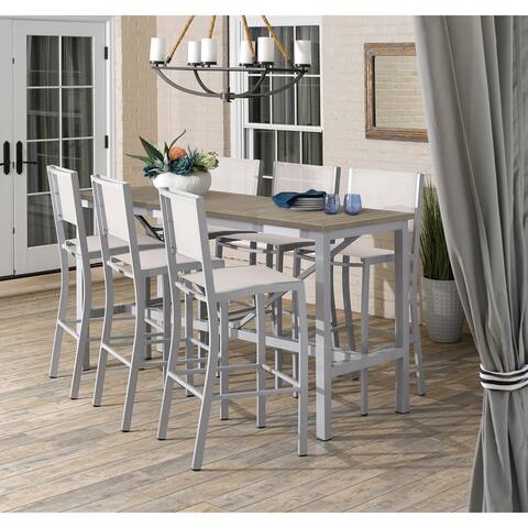 Oxford Garden Travira 72-inch Tekwood Vintage Rectangular Bar Table