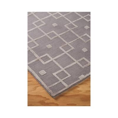 Signature Design by Ashley Hand-Woven Tyrell Grey Polyester Contemporary Rug - 8' x 10'