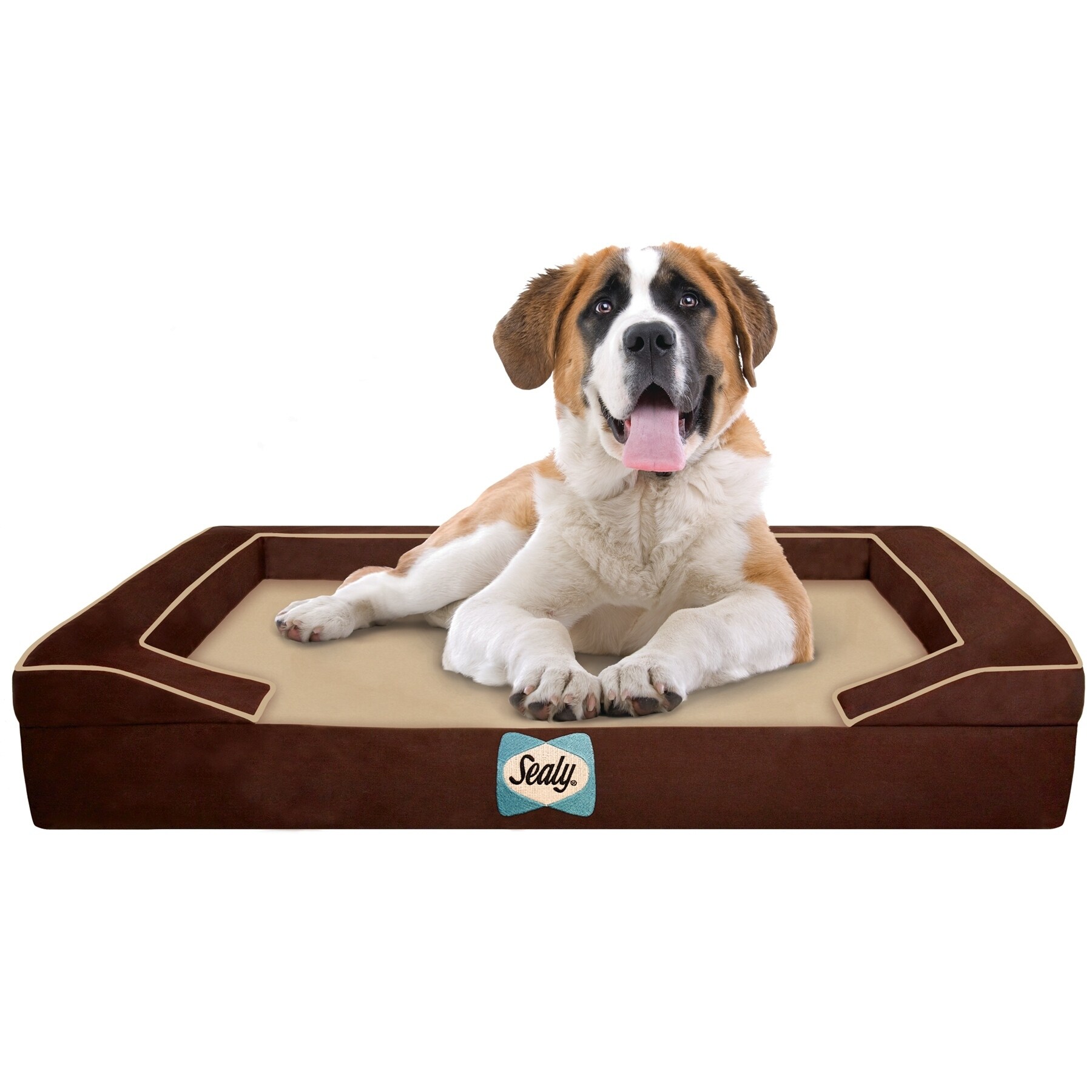Sealy Lux Quad-layered Orthopedic Foam Jumbo X-Large Dog Bed - Bed