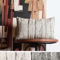 Recycled Sari Silk Stripe Rectangle 13 x 21 Throw Pillow or Pillow Cover