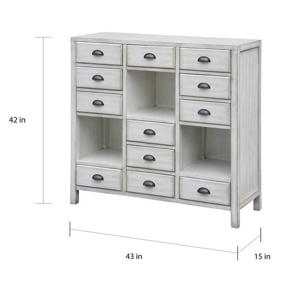Shop Coventry White 12 Drawer Cup Pull Tall Chest Free Shipping