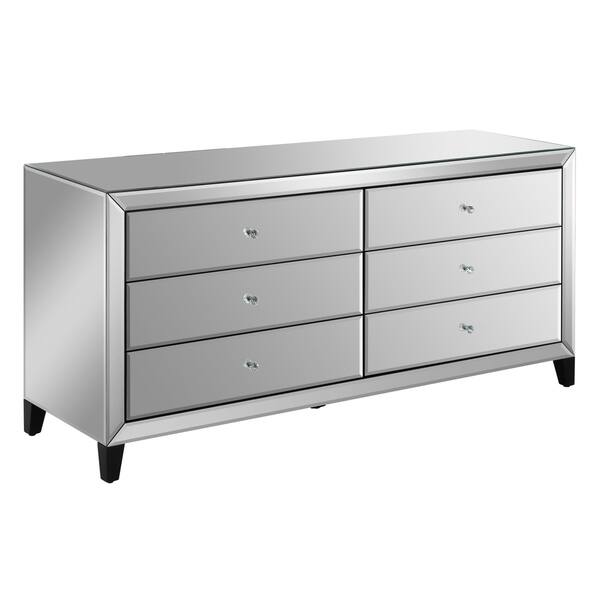 Shop Bentley Beveled Mirror 6 Drawer Chest Overstock 20822360