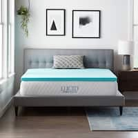 Shop Slumber Solutions Gel 2-inch Memory Foam Mattress Topper - On Sale ...