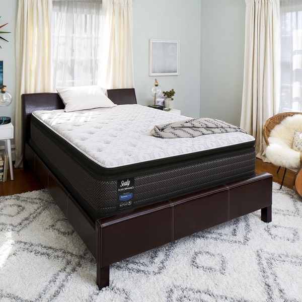 queen pillow top mattress set sale