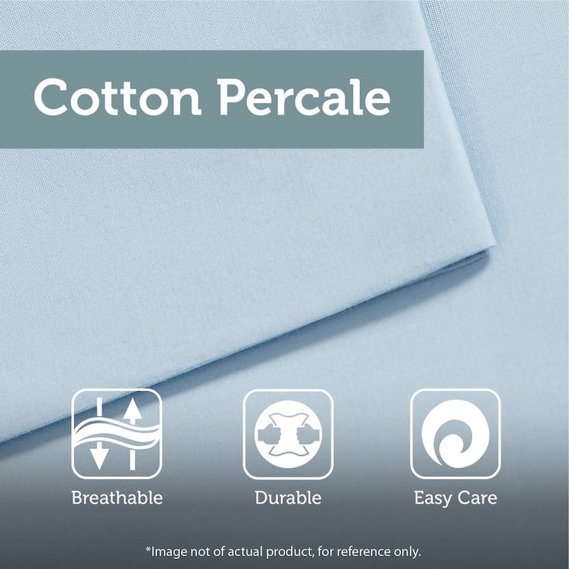 Madison Park Vanessa 6 Piece Cotton Percale Quilt Set with Throw Pillows