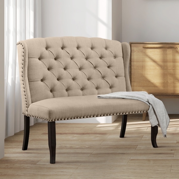 dining bench tufted