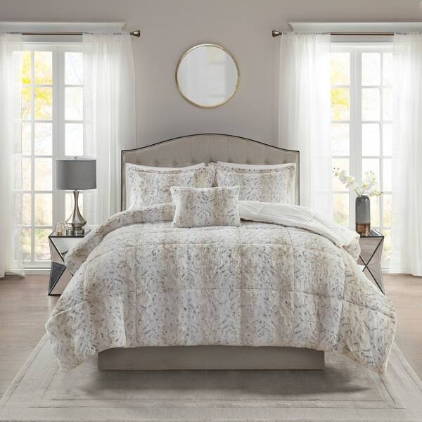 Shop Madison Park Marselle Faux Fur Comforter Set On Sale Free