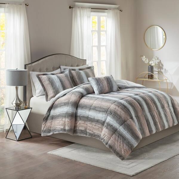 Shop Madison Park Marselle Faux Fur Comforter Set Overstock