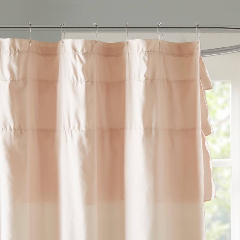 Madison Park Grace Ruffled Shower Curtain
