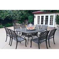 Havenside Home Sackville Cast Aluminum 10-piece Dining Set - Antique Bronze