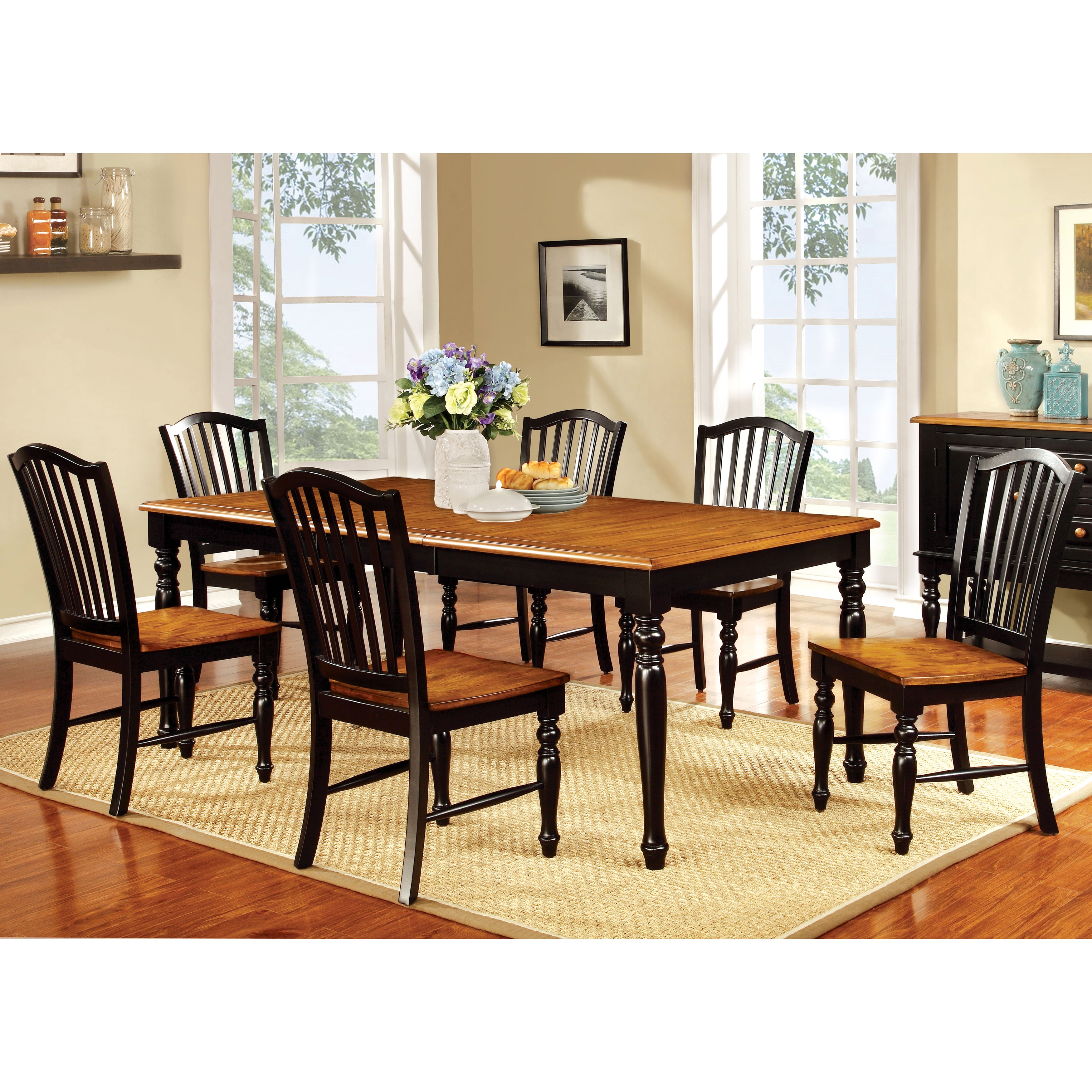 The Gray Barn Oak Glen Two Tone Country Style 18 In Leaf Dining Table The Gray Barn Oak Glen Two Tone Country Style 18 In Leaf Dining Table