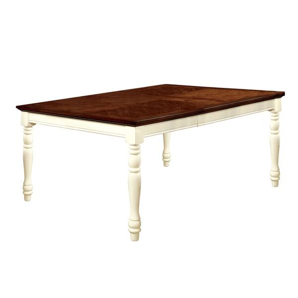 Shop Furniture Of America Bethannie Cottage Style 2 Tone Dining