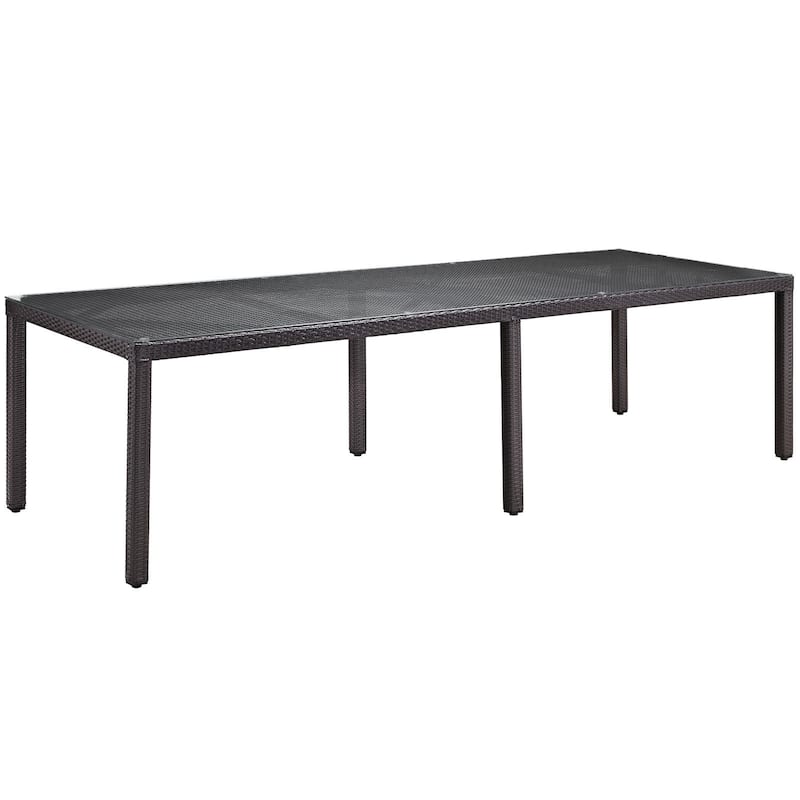Bocabec 114-inch Outdoor Patio Dining Table by Havenside Home - Espresso