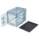 Double-Door Steel Crate, Collapsible and Foldable Wire Dog Kennel