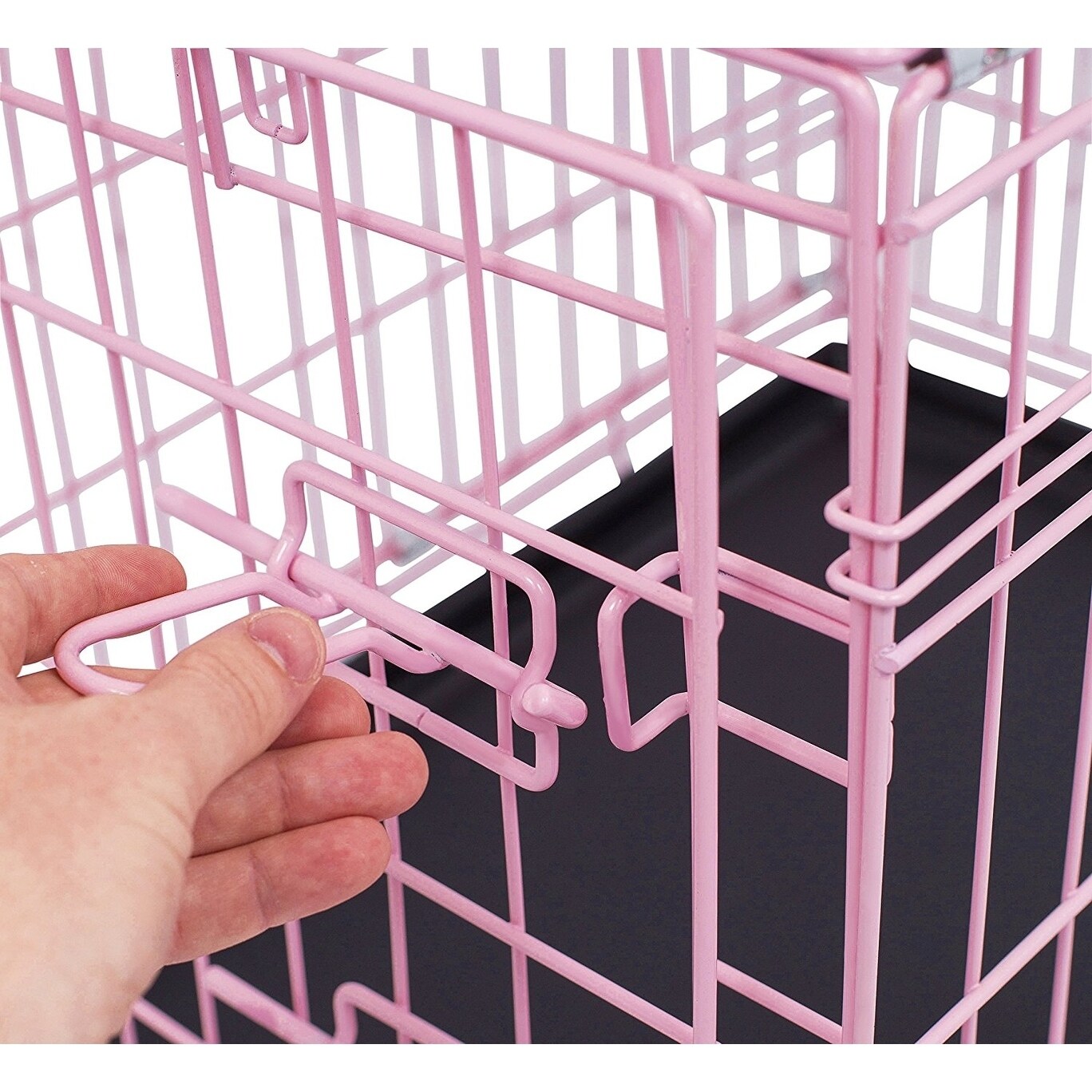 pink medium dog crate