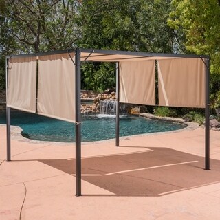 Westray Outdoor Steel 10-foot Gazebo by Christopher Knight Home