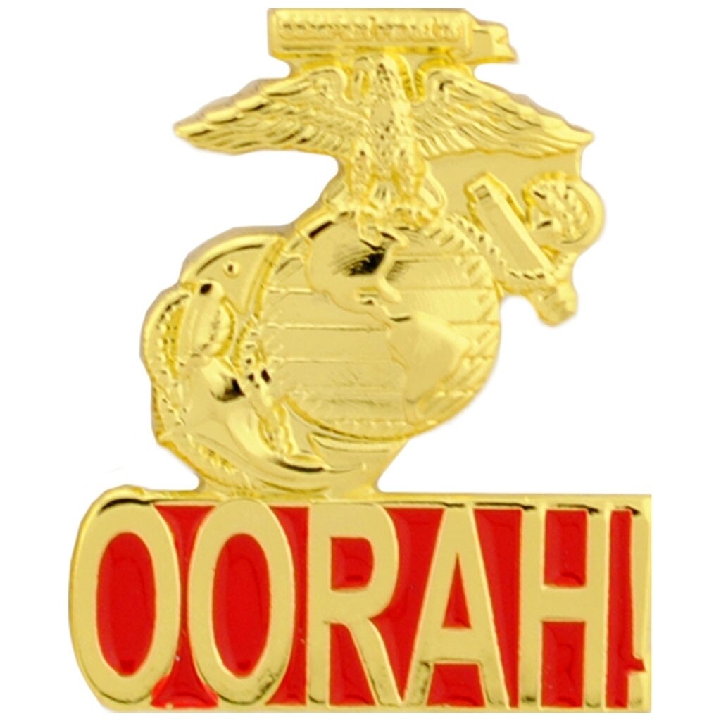 USMC OORAH Eagle Globe and Anchor Military Lapel Pin eBay