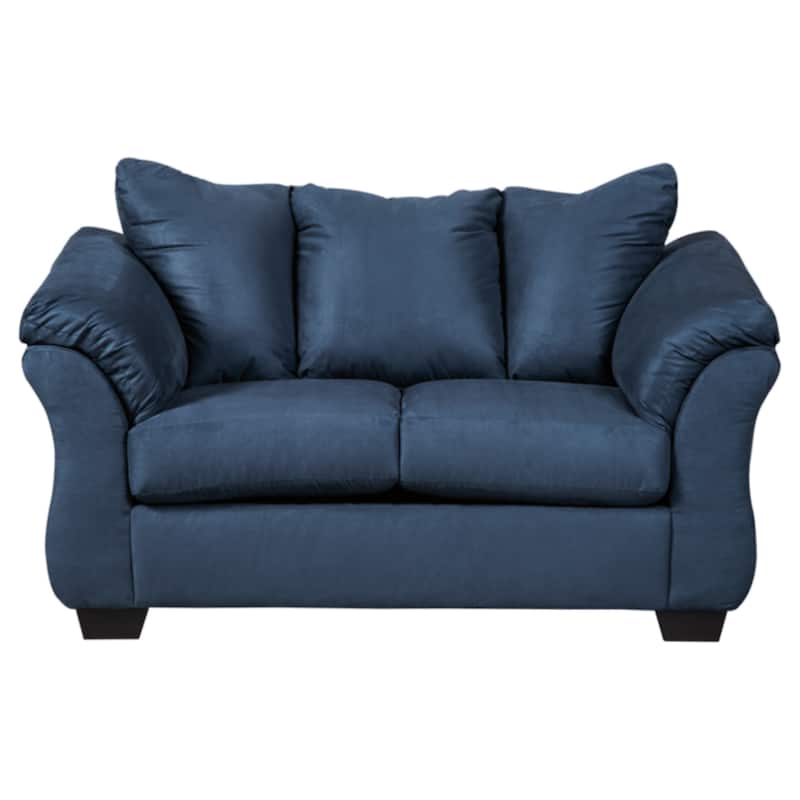 Darcy Contemporary Blue Loveseat