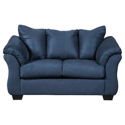 Darcy Contemporary Blue Loveseat