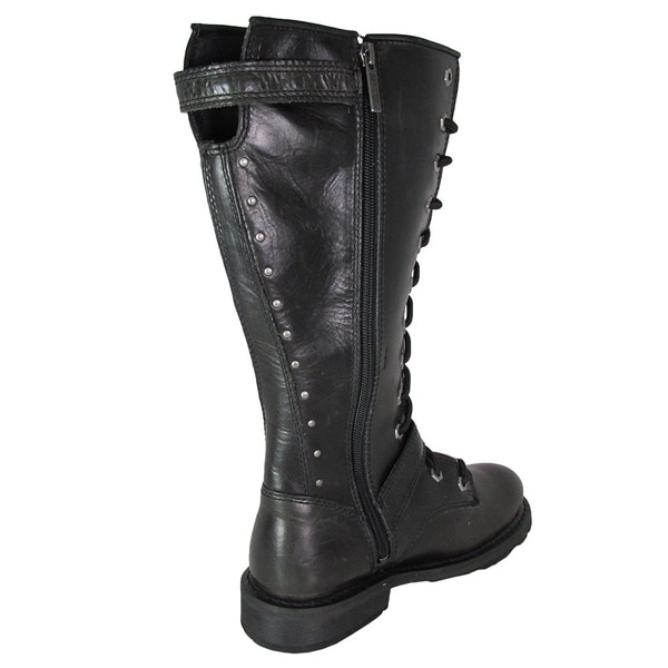 women's lace up harley davidson boots
