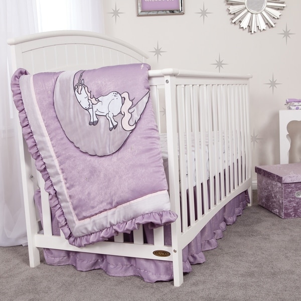 unicorn crib bedding