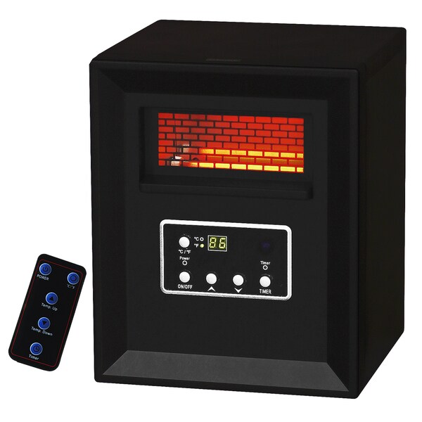 Pro Fusion Heat GD9215BCP-4J 1500 Watt Black Infrared Heater With 4 Tubes. Opens flyout.
