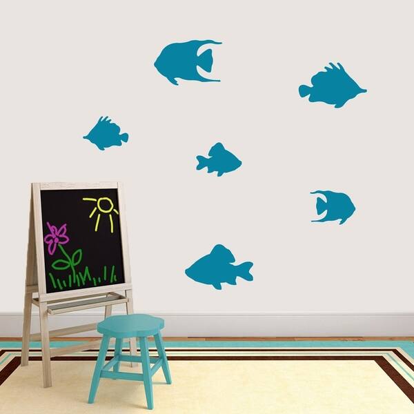 Set Of Fish Wall Decal Pack - MEDIUM - Overstock - 20846392