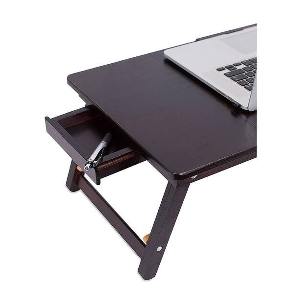Shop Sofia Sam Bamboo Laptop Lap Tray With Adjustable Legs