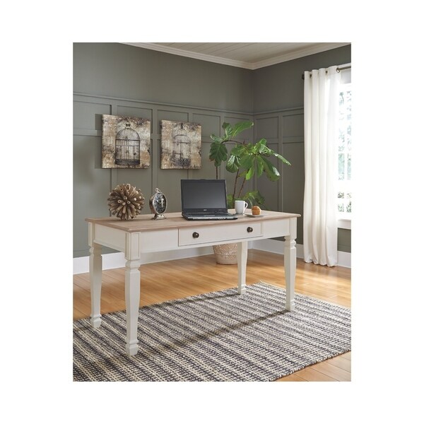 Shop Signature Design by Ashley Sarvanny Two-Tone Home Office Large Leg