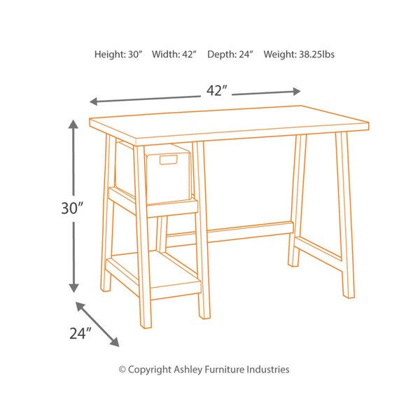 signature design by ashley mirimyn home office small desk teal