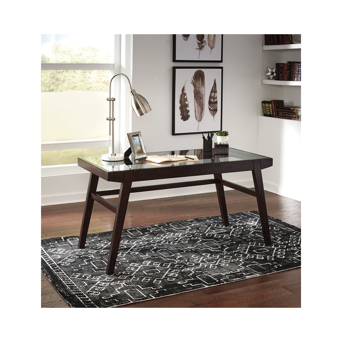 Shop Signature Design By Ashley Chanceen Dark Brown Home Office