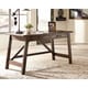 preview thumbnail 1 of 3, Baldridge Rustic Brown Home Office Large Leg Desk