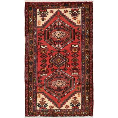 eCarpetGallery Hand-knotted Hamadan Dark Copper Wool Rug (2'3 x 3'10) - 2'3 X 3'10