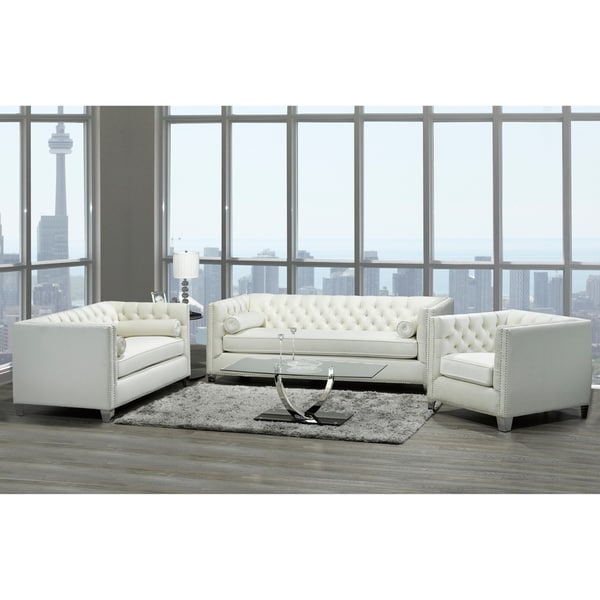 ivory sofa and chair