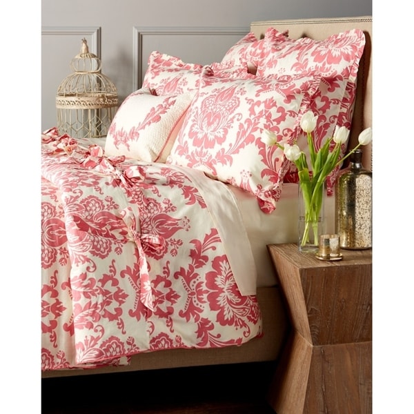 Shop Dylan Coral Twin Duvet Cover On Sale Overstock 20847554