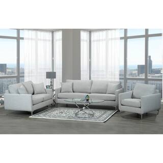 Couch Sofa Sets Online At Our Best Living Room Rose Mid Century Modern Grey Fabric Sofa Loveseat And Chair