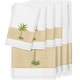 preview thumbnail 1 of 1, Authentic Hotel and Spa Turkish Cotton Palm Tree Embroidered White 8-piece Towel Set