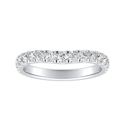 Auriya Platinum 5/8ctw Round Diamond Wedding Band
