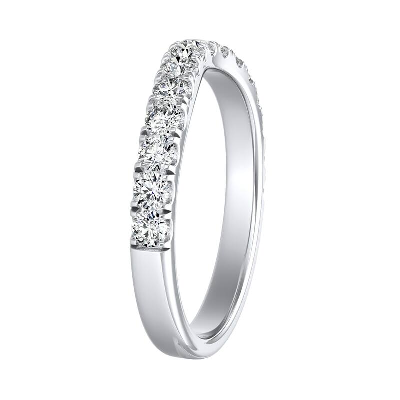 Auriya 5/8ctw Round Diamond Wedding Band 18k Gold