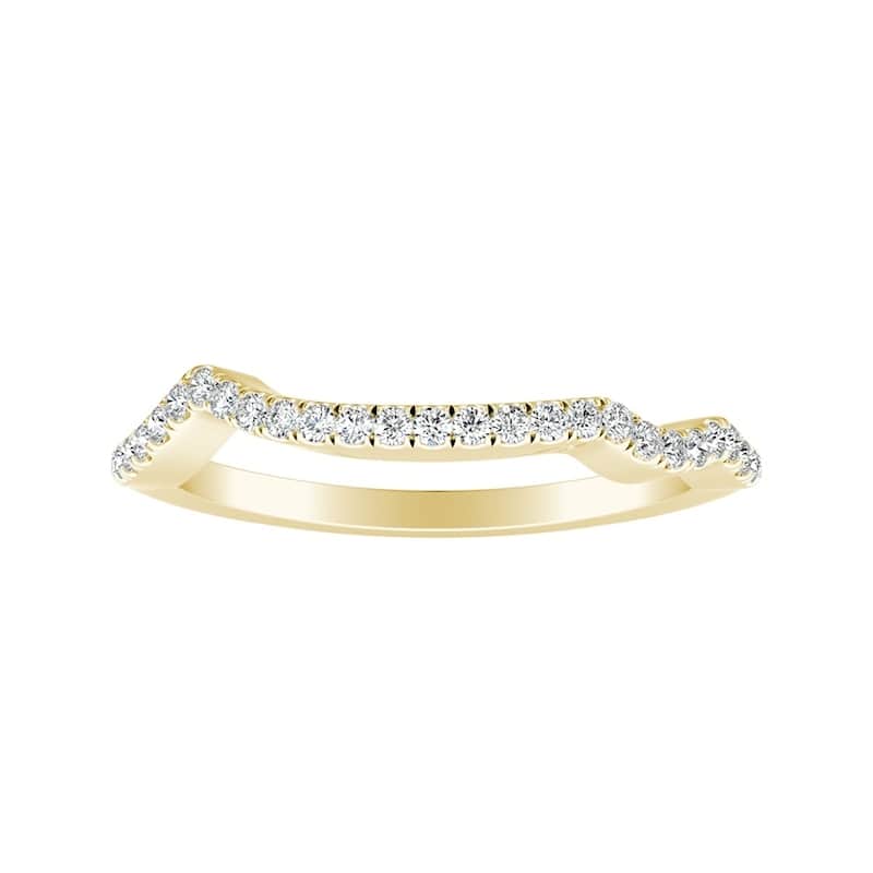 Auriya 1/6ctw Round Diamond Wedding Band 18K Gold
