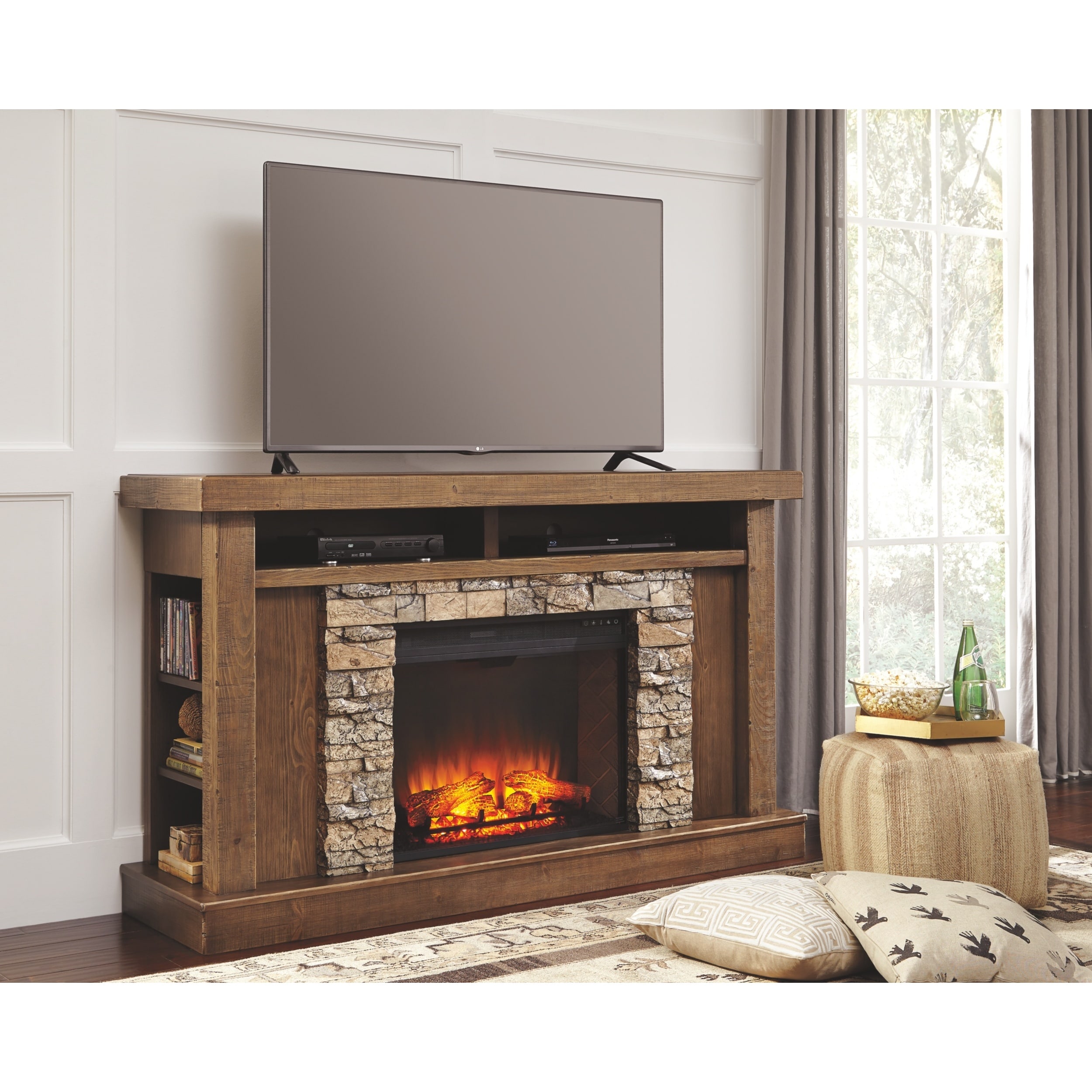 Entertainment Center With Fireplace Insert Entertainment Buzz