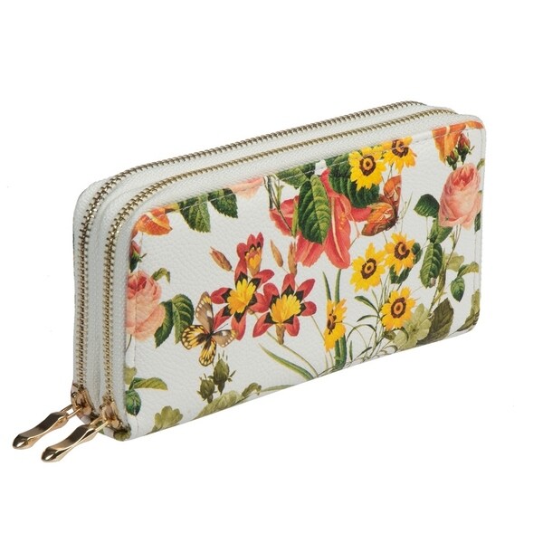 Shop Nicci Floral Double Zipper Around Organizer Wallet - Free Shipping On Orders Over $45 ...